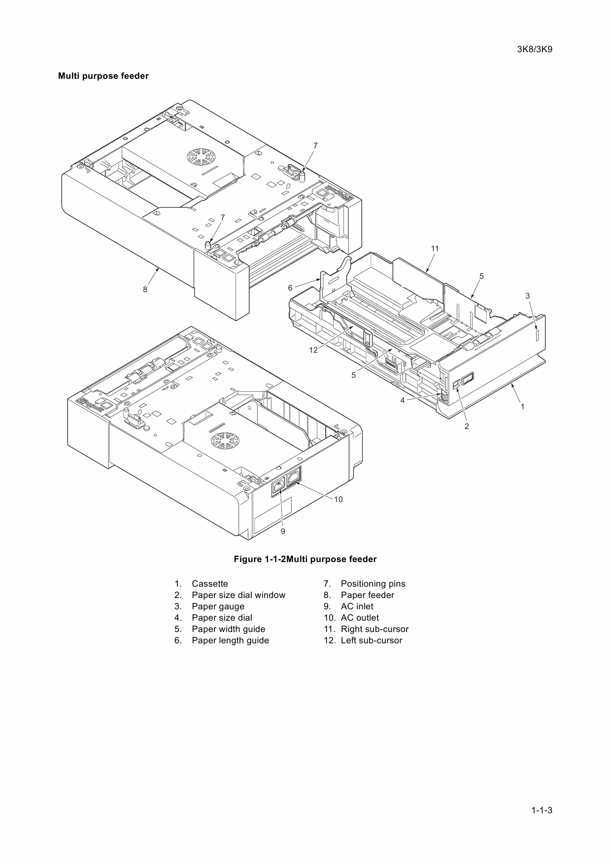 KYOCERA Options Paper-Feeder-PF-500 PF-510 Parts and Service Manual-2